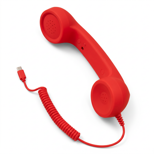 RewindCall™ – Auricular Retro USB-C para Móvil